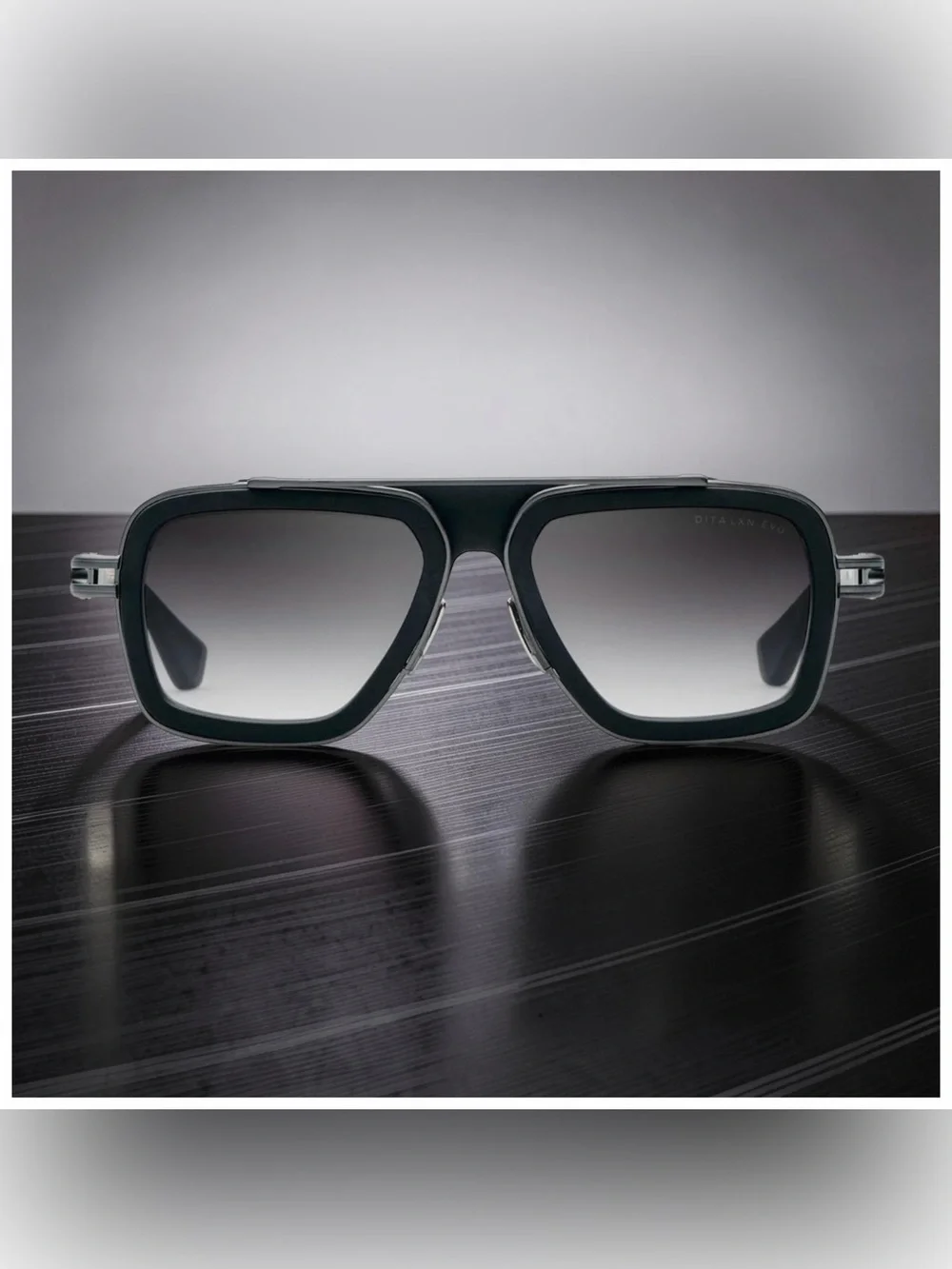 DITA LXN-EVO | Matte Black - Black Iron w/Dark Grey to Clear Gradient Lenses